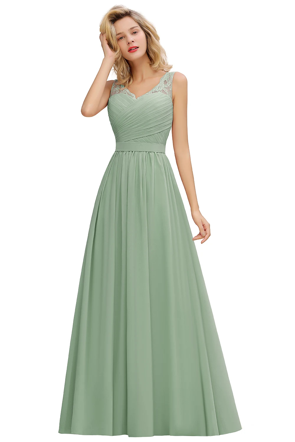 sage green dress  bridesmaid