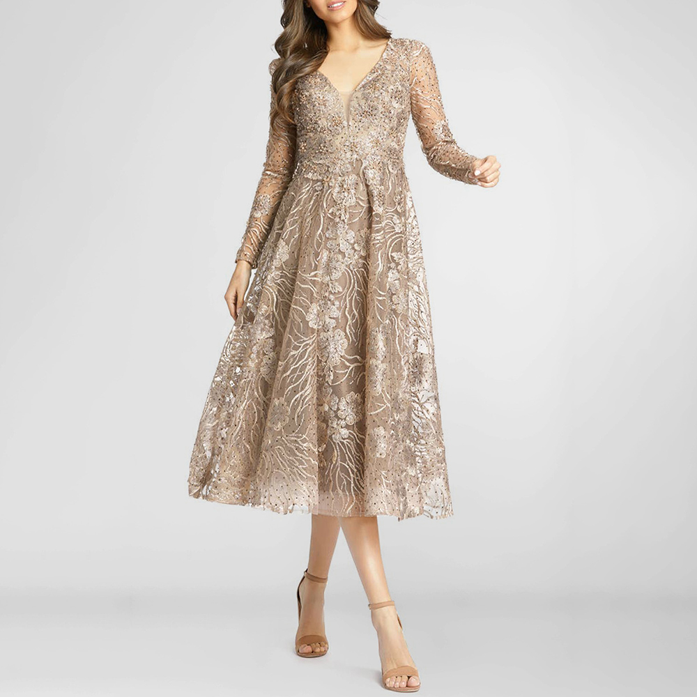 bridesmaid dress champagne