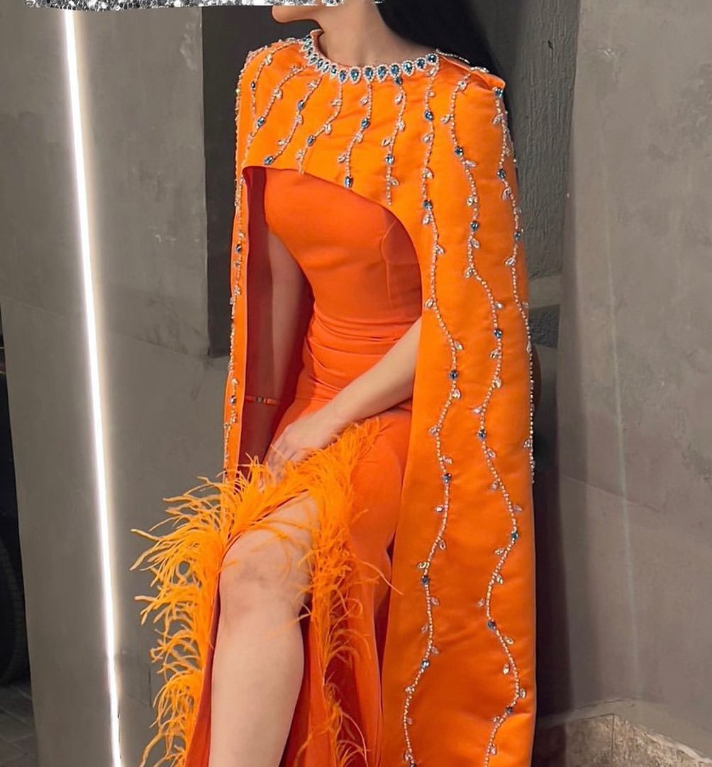 orange prom dresses