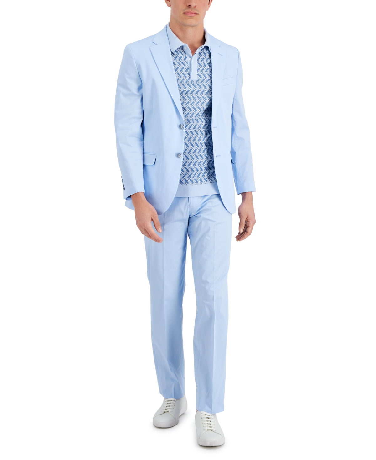 men's light blue suit 