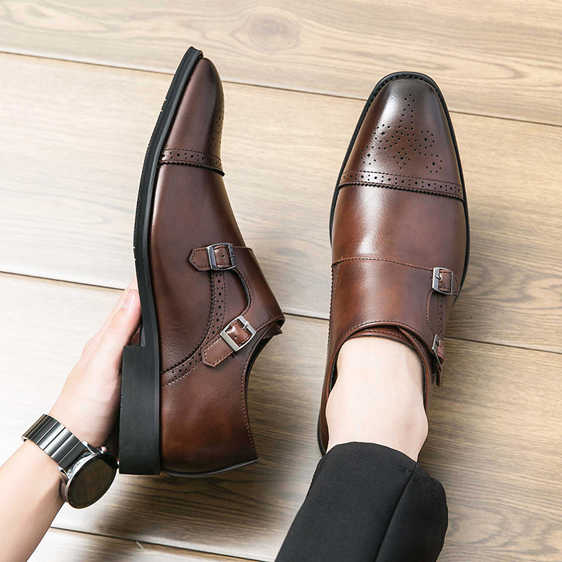 formal brown dress shoes outfit