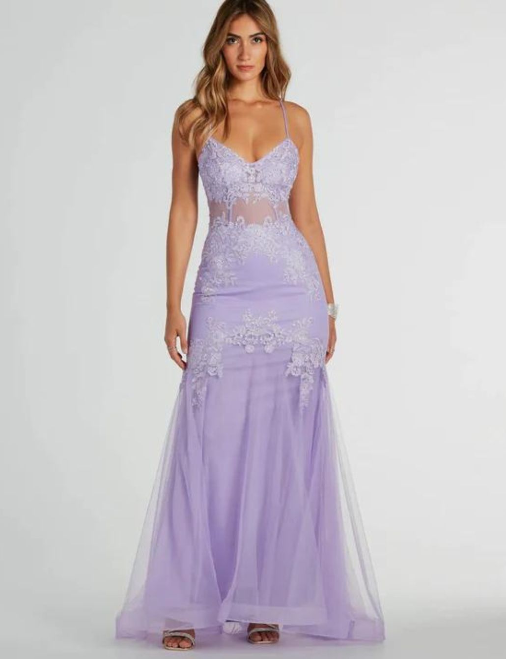 purple prom dress