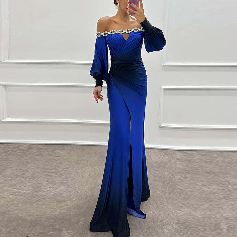 long sleeve evening dresses