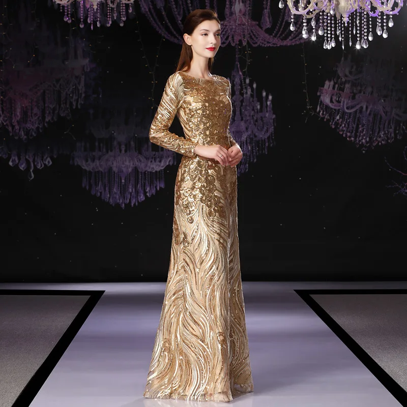 gold evening dresses for weddings