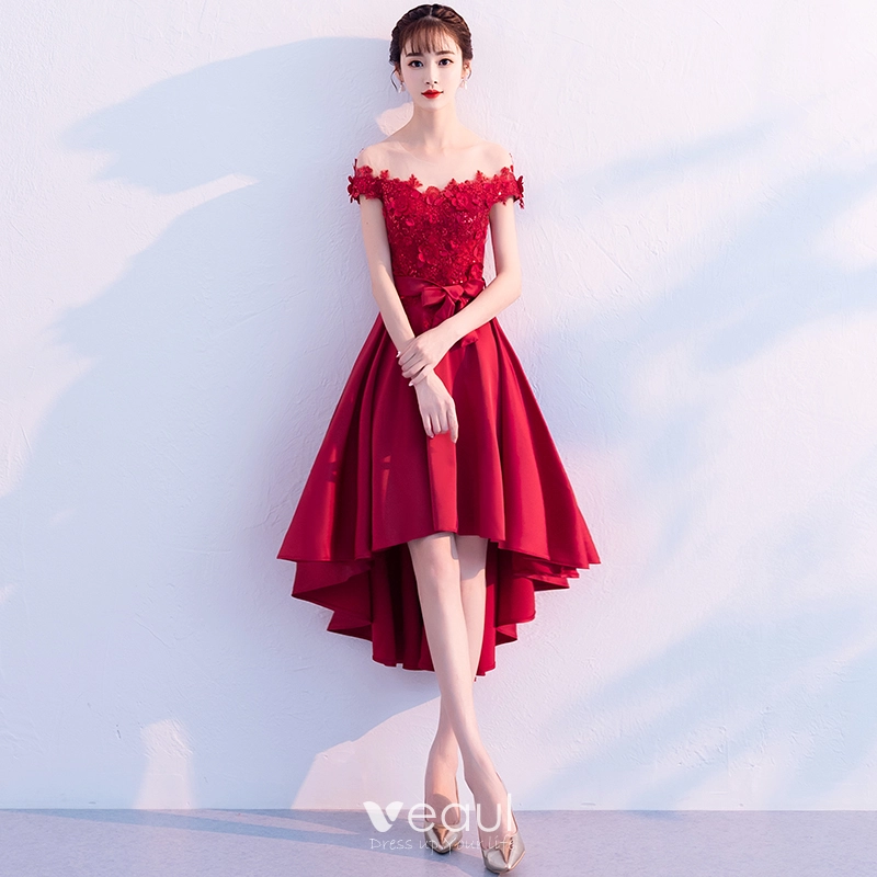 burgundy cocktail dress