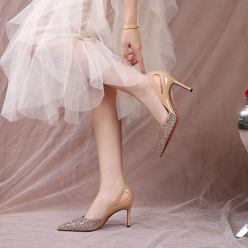 nude bridal shoes