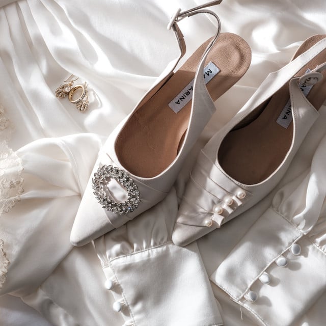 kitten heel bridal shoes