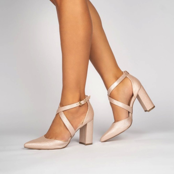 nude bridal shoes