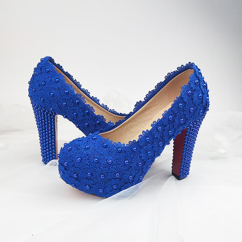 royal blue bridal shoes