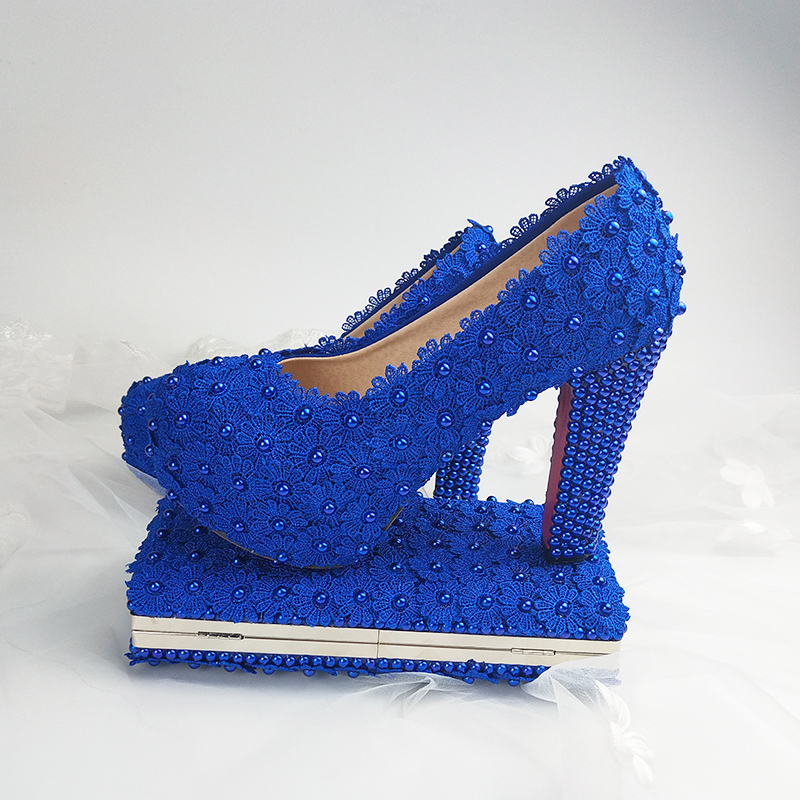 royal blue bridal shoes