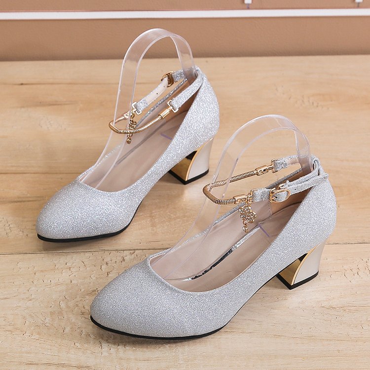 wide width silver bridal shoes