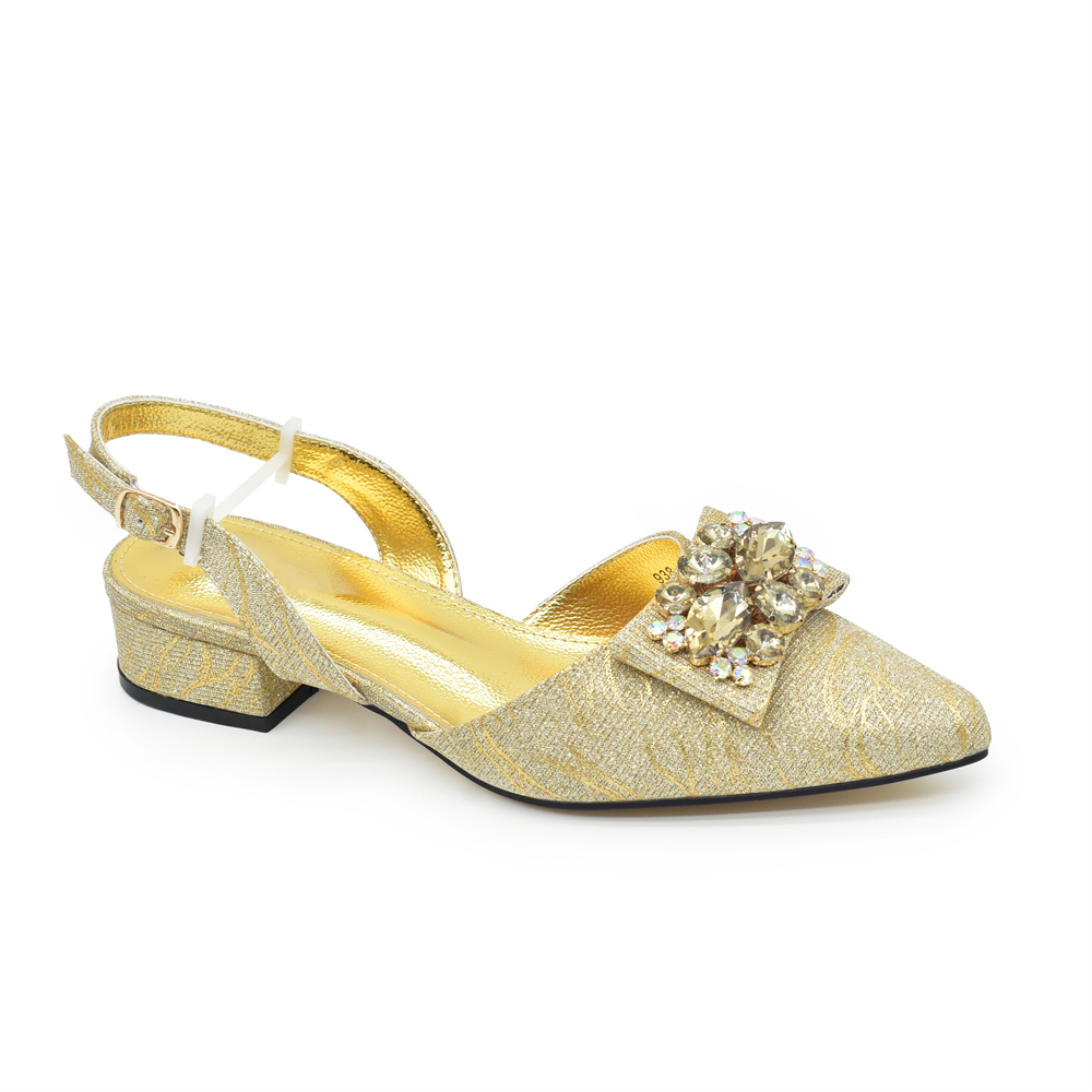 gold bridal shoes